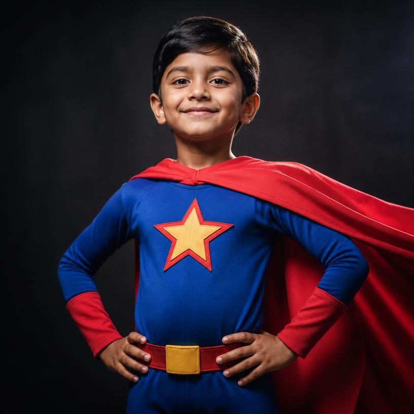 Caped Hero hero style