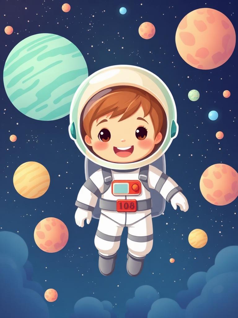Space Explorer cartoon theme