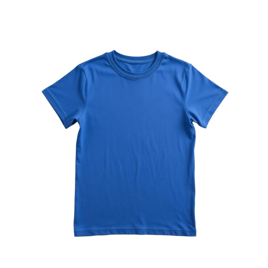 Blue kids t-shirt mockup